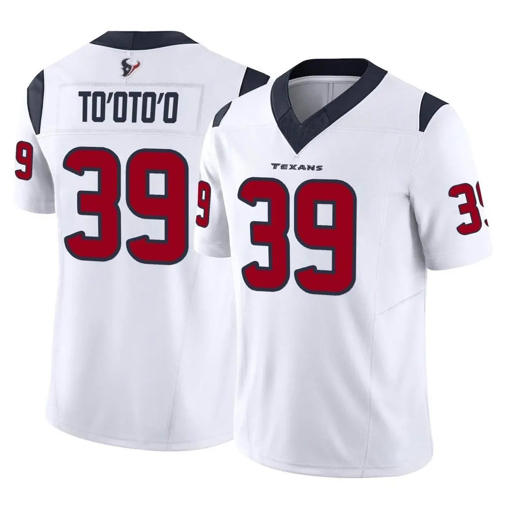 CAdoa H.Texans #39 Henry To'oTo'o Player White Limited Vapor F.U.S.E. Home Game Stitched Jerseys