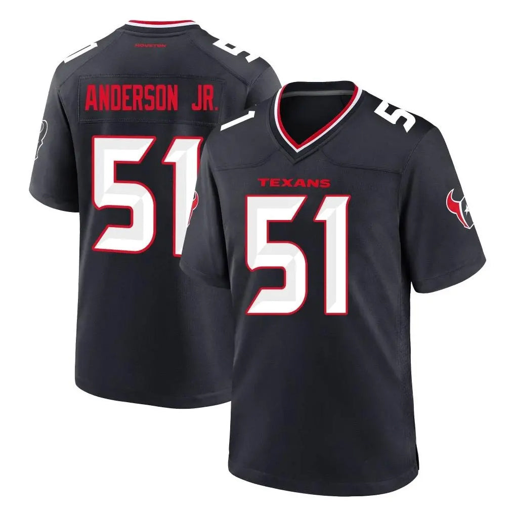 CAdoa H.Texans #51 Will Anderson Jr. Player Navy Team Home Game Stitched Jerseys