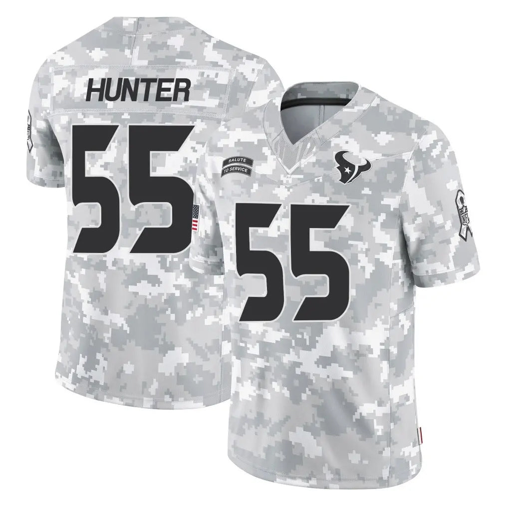 CAdoa H.Texans #55 Danielle Hunter Player Arctic Camo Salute To Service Limited Game Stitched Jerseys