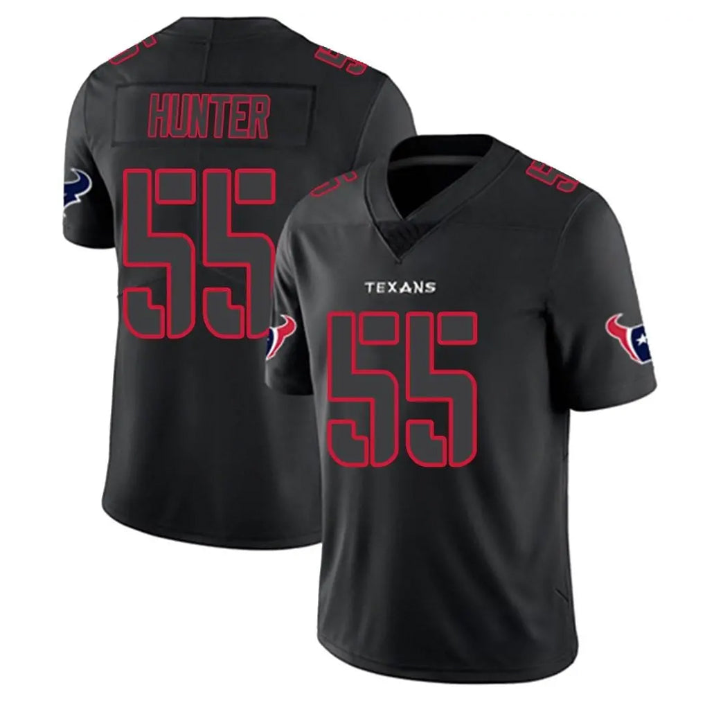 CAdoa H.Texans #55 Danielle Hunter Player Black Impact Limited Game Stitched Jerseys