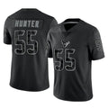 CAdoa H.Texans #55 Danielle Hunter Player Black Reflective Limited Game Stitched Jerseys