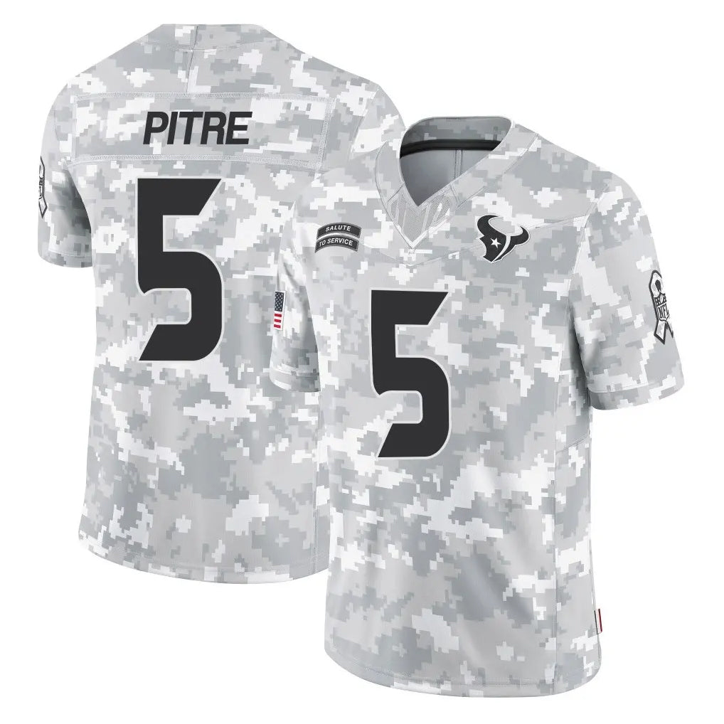 CAdoa H.Texans #5 Jalen Pitre Player Arctic Camo Salute To Service Limited Game Stitched Jerseys