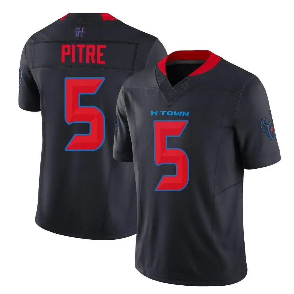 CAdoa H.Texans #5 Jalen Pitre Player Navy Limited 2nd Alternate Vapor F.U.S.E. Home Game Stitched Jerseys