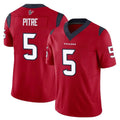 CAdoa H.Texans #5 Jalen Pitre Player Red Limited Vapor F.U.S.E. Home Game Stitched Jerseys