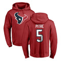 CAdoa H.Texans #5 Jalen Pitre Player Red Pro Line Pullover Hoodie Limited Game Stitched Jerseys