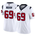 CAdoa H.Texans #69 Ed Ingram Player White Limited Vapor F.U.S.E. Home Game Stitched Jerseys