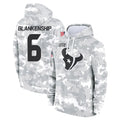 CAdoa H.Texans #6 Reed Blankenship Player Arctic Camo Salute to Service Hoodies Limited Game Stitched Jerseys