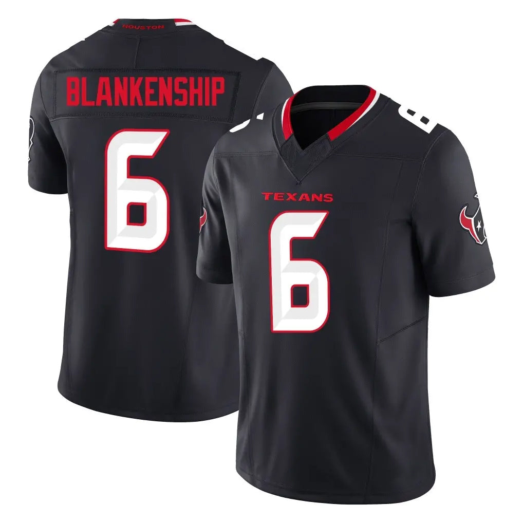 CAdoa H.Texans #6 Reed Blankenship Player Navy Limited Alternate Vapor F.U.S.E. Home Game Stitched Jerseys