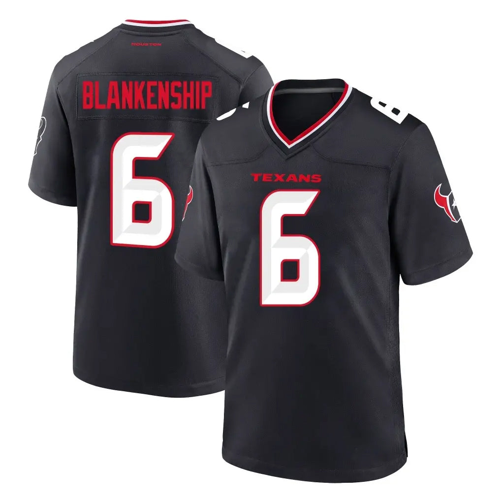 CAdoa H.Texans #6 Reed Blankenship Player Navy Team Home Game Stitched Jerseys
