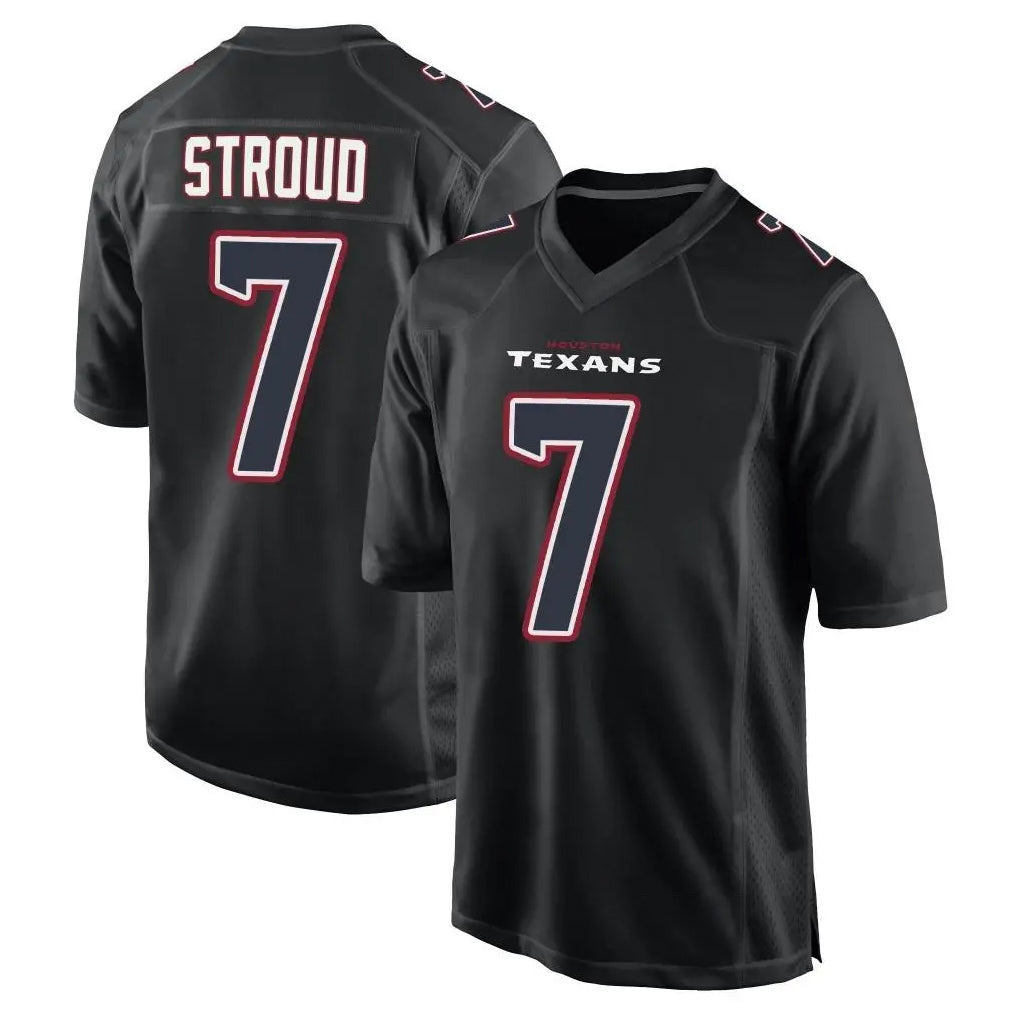CAdoa H.Texans #7 CJ Stroud Player Black Fashion Home Game Stitched Jerseys