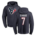 CAdoa H.Texans #7 CJ Stroud Player Navy Pro Line Pullover Hoodie Limited Game Stitched Jerseys