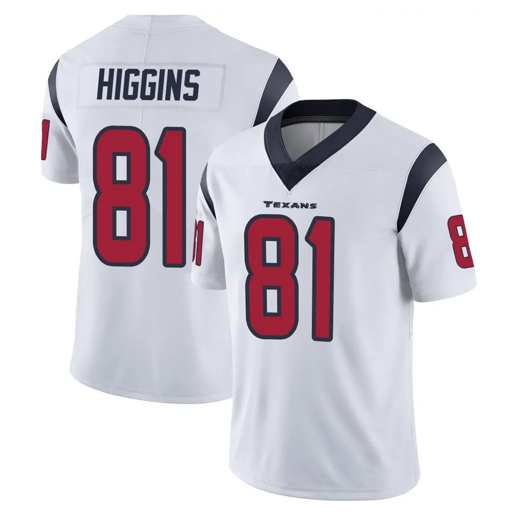 CAdoa H.Texans #81 Jayden Higgins Player White Limited Vapor Untouchable Home Game Stitched Jerseys