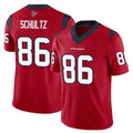 CAdoa H.Texans #86 Dalton Schultz Player Red Limited Vapor F.U.S.E. Home Game Stitched Jerseys