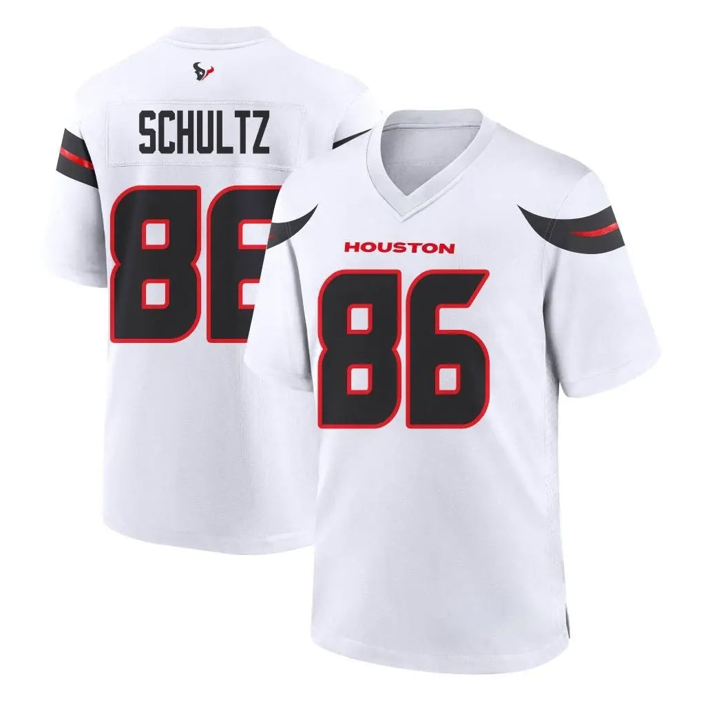 CAdoa H.Texans #86 Dalton Schultz Player White Home Game Stitched Jerseys