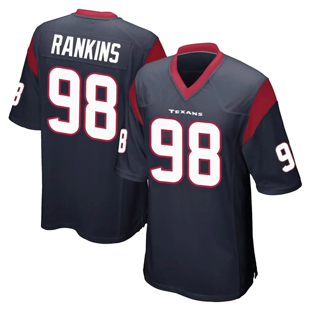 CAdoa H.Texans #98 Sheldon Rankins Player Navy Home Game Stitched Jerseys