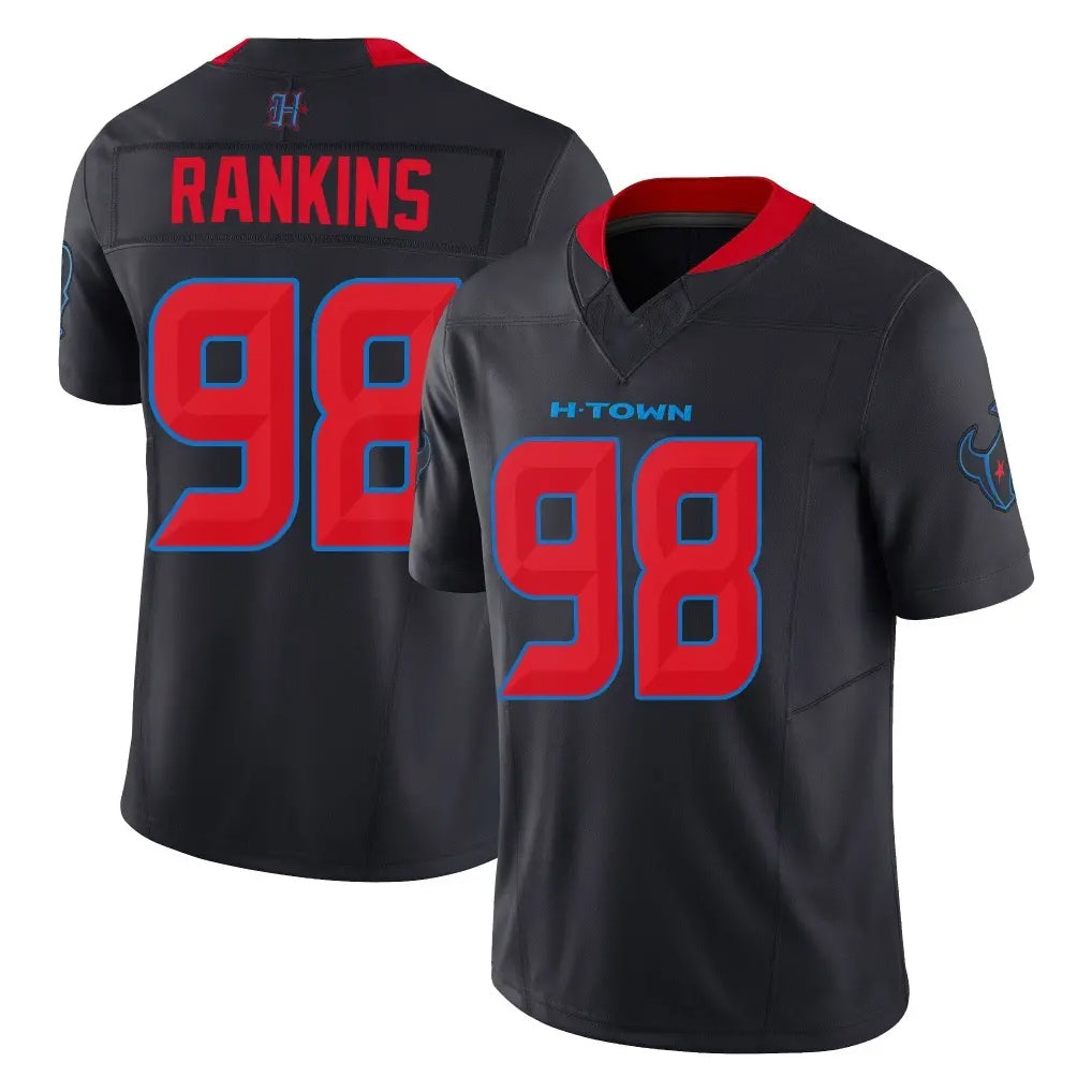 CAdoa H.Texans #98 Sheldon Rankins Player Navy Limited 2nd Alternate Vapor F.U.S.E. Home Game Stitched Jerseys