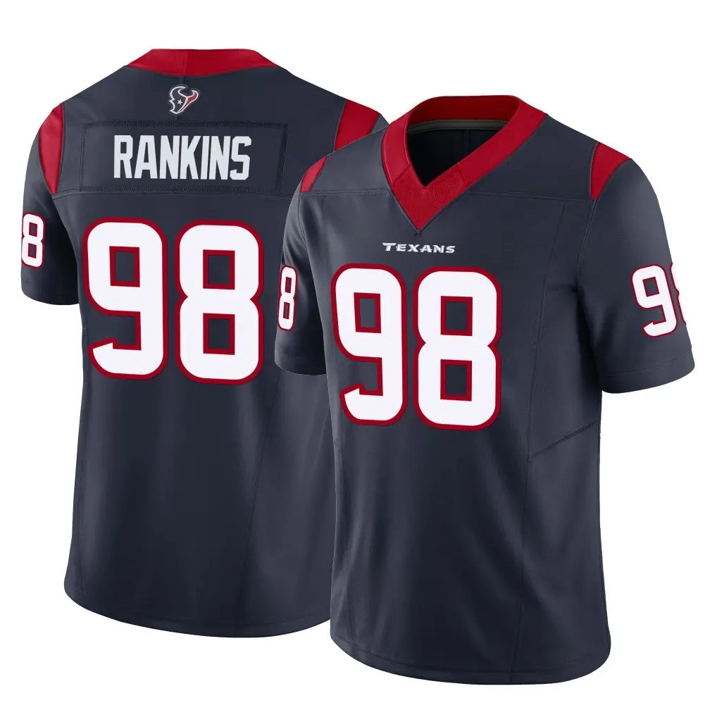CAdoa H.Texans #98 Sheldon Rankins Player Navy Limited Vapor F.U.S.E. Home Game Stitched Jerseys