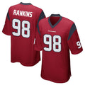 CAdoa H.Texans #98 Sheldon Rankins Player Red Home Game Stitched Jerseys