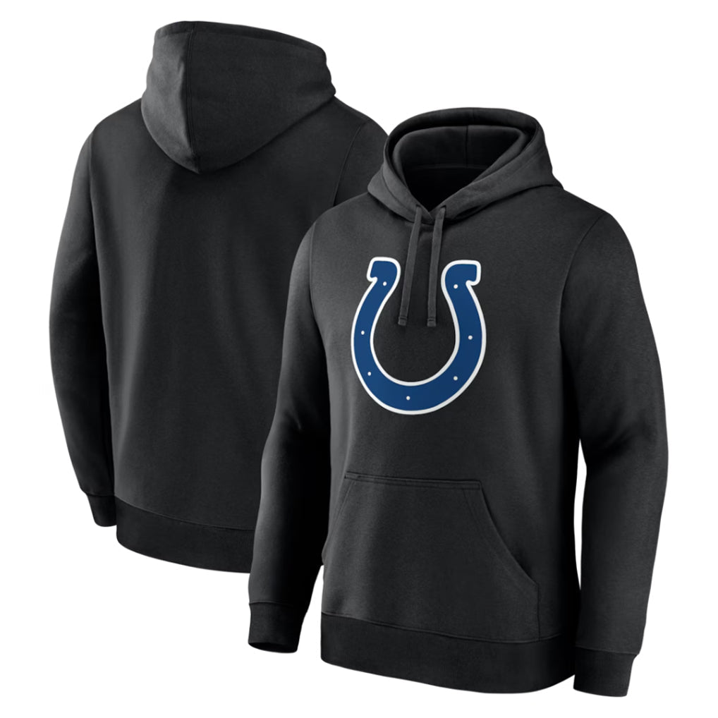CAdoa IN.Colts Black Logo Pullover Hoodie Limited Blank Player Stitched Jerseys