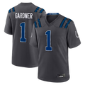 CAdoa IN.Colts #1 Sauce Gardner Anthracite 2026 Rivalries Collection Game Stitched Jerseys