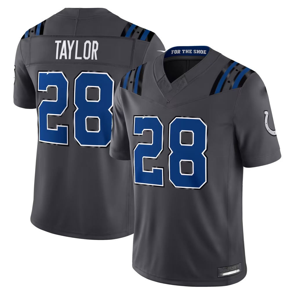 CAdoa IN.Colts #28 Jonathan Taylor Anthracite 2026 Rivalries Collection Limited Stitched Jerseys