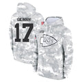 CAdoa KC.Chiefs #17 Alohi Gilman Player Arctic Camo Salute to Service Hoodies Limited Game Stitched Jerseys