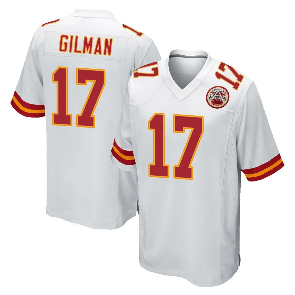 CAdoa KC.Chiefs #17 Alohi Gilman Player White Home Game Stitched Jerseys