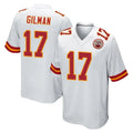 CAdoa KC.Chiefs #17 Alohi Gilman Player White Home Game Stitched Jerseys