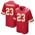 CAdoa KC.Chiefs #23 Drue Tranquill Player Red Home Game Stitched Jerseys