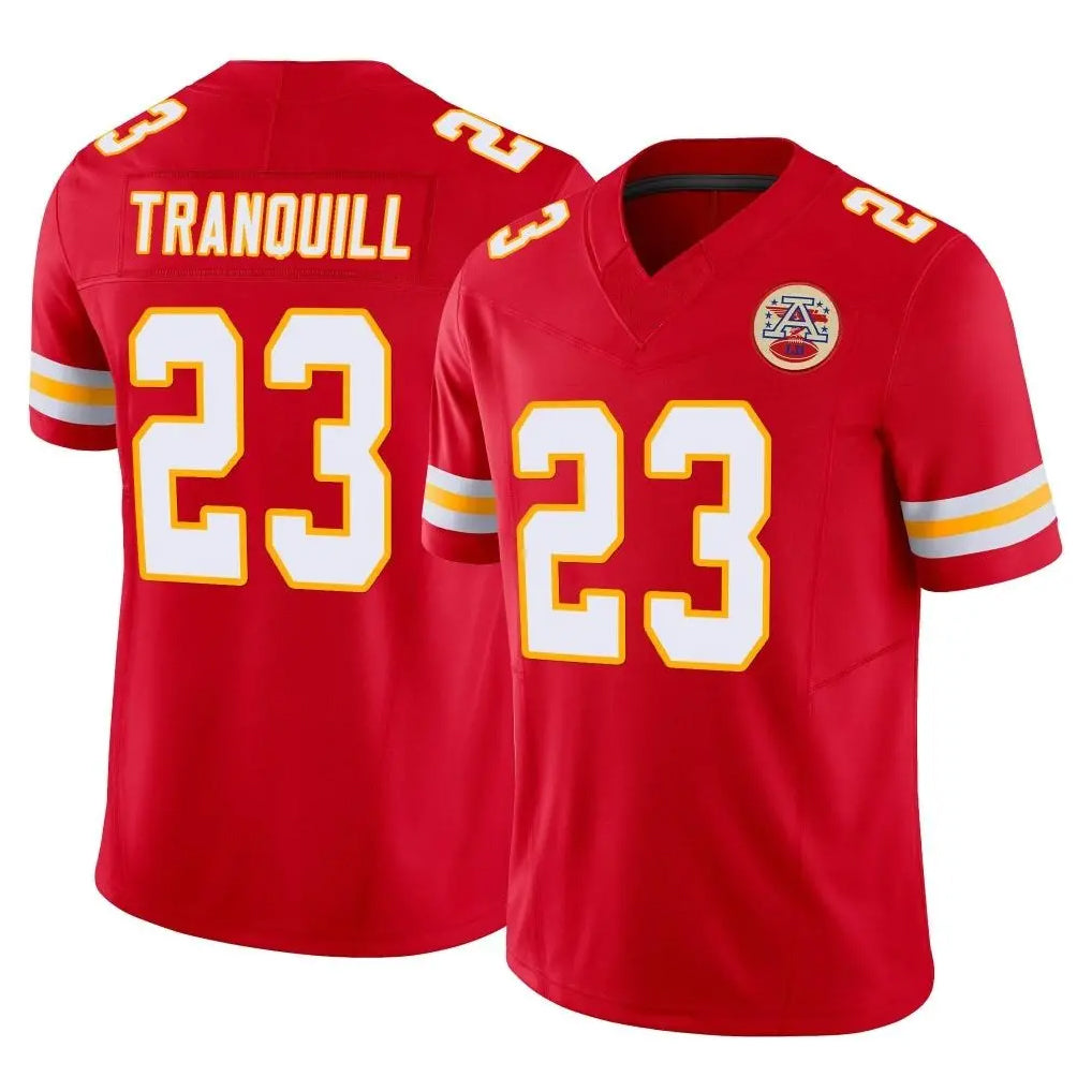 CAdoa KC.Chiefs #23 Drue Tranquill Player Red Limited Vapor F.U.S.E. Home Game Stitched Jerseys