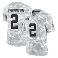 CAdoa KC.Chiefs #2 Tyquan Thornton Player Arctic Camo Salute To Service Limited Game Stitched Jerseys