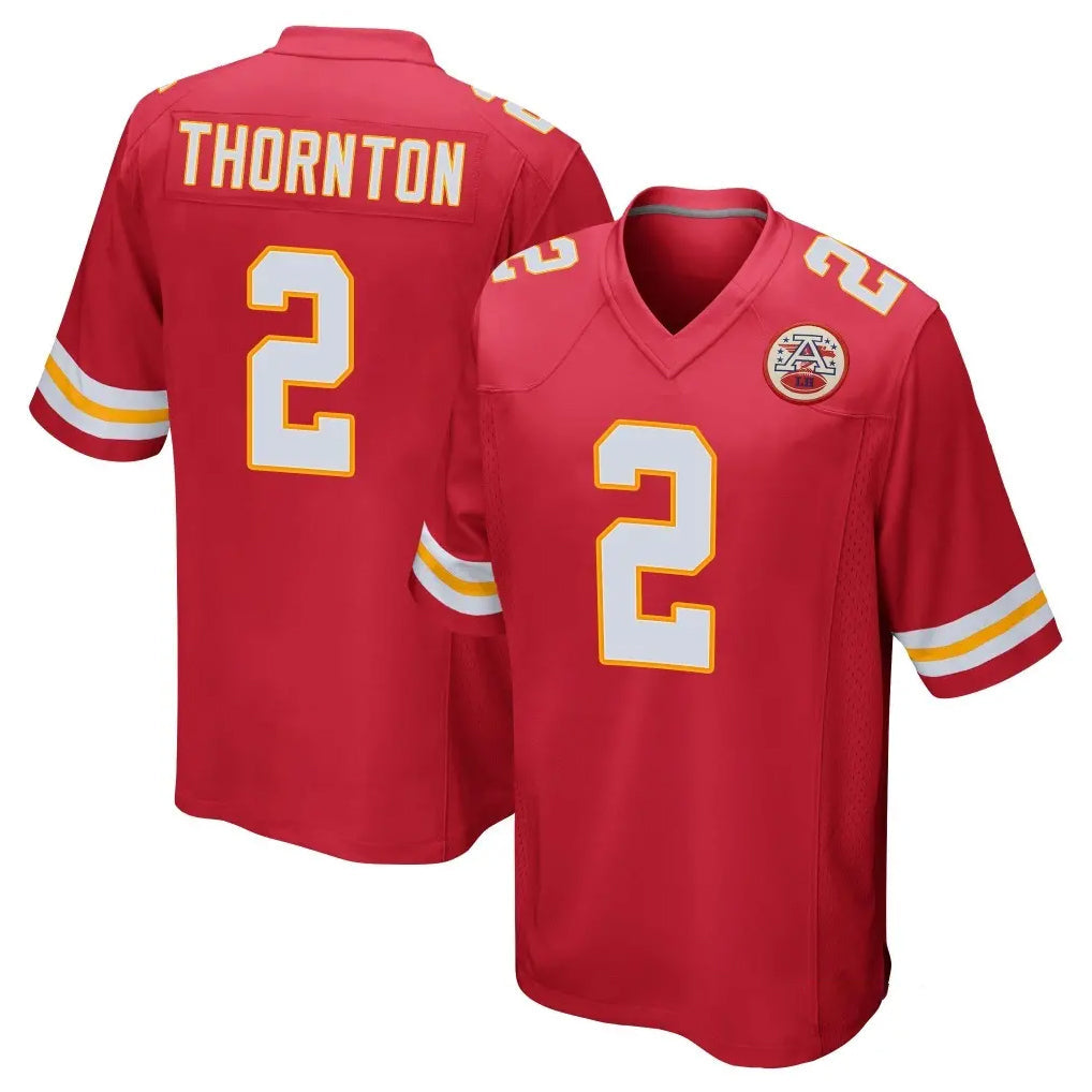 CAdoa KC.Chiefs #2 Tyquan Thornton Player Red Home Game Stitched Jerseys