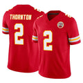 CAdoa KC.Chiefs #2 Tyquan Thornton Player Red Limited Vapor F.U.S.E. Home Game Stitched Jerseys