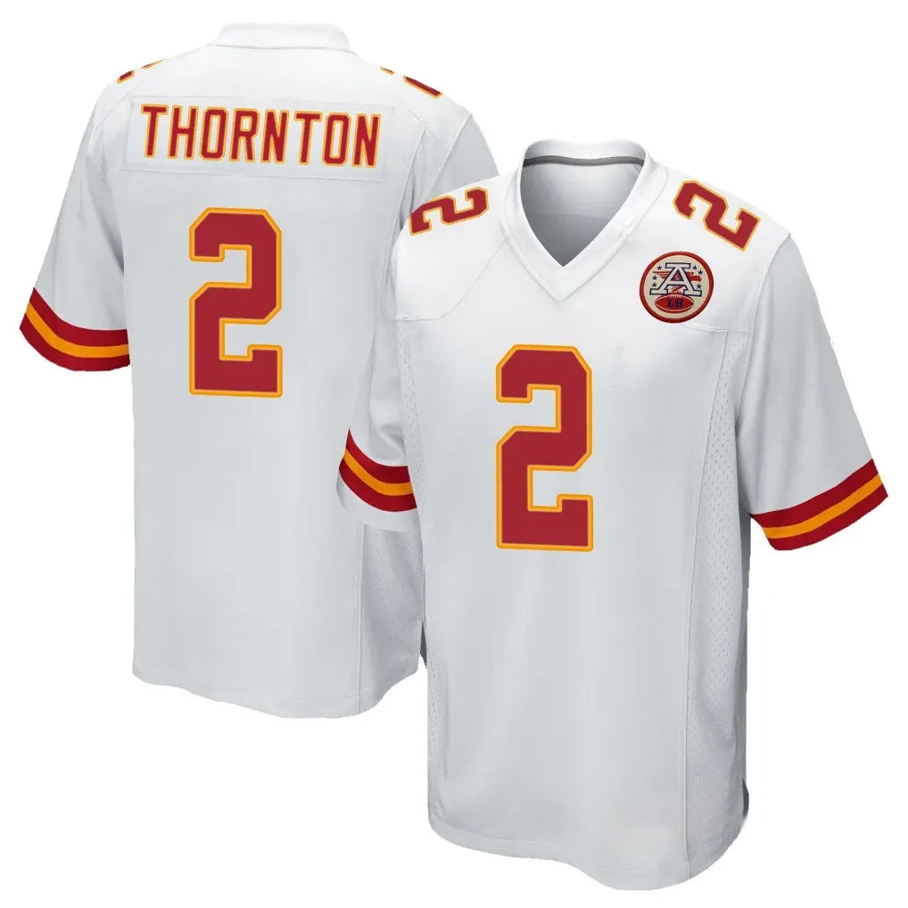 CAdoa KC.Chiefs #2 Tyquan Thornton Player White Home Game Stitched Jerseys