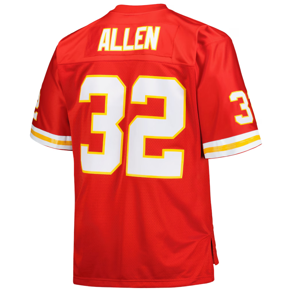 CAdoa KC.Chiefs #32 Marcus Allen Mitchell & Ness Red Big & Tall 1994 Retired Player Replica Jersey