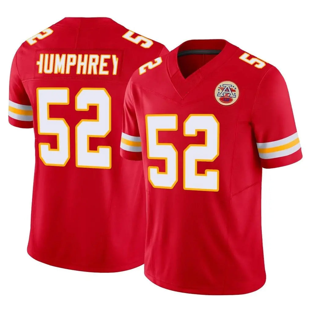 CAdoa KC.Chiefs #52 Creed Humphrey Player Red Limited Vapor F.U.S.E. Home Game Stitched Jerseys