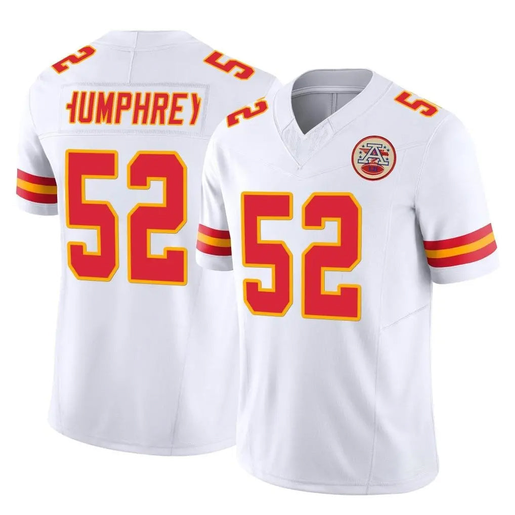 CAdoa KC.Chiefs #52 Creed Humphrey Player White Limited Vapor F.U.S.E. Home Game Stitched Jerseys