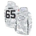 CAdoa KC.Chiefs #65 Trey Smith Player Arctic Camo Salute to Service Hoodies Limited Game Stitched Jerseys