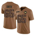 CAdoa KC.Chiefs #65 Trey Smith Player Brown Salute To Service Limited Stitched Jerseys