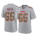 CAdoa KC.Chiefs #65 Trey Smith Player Gray Atmosphere Fashion Game Stitched Jerseys