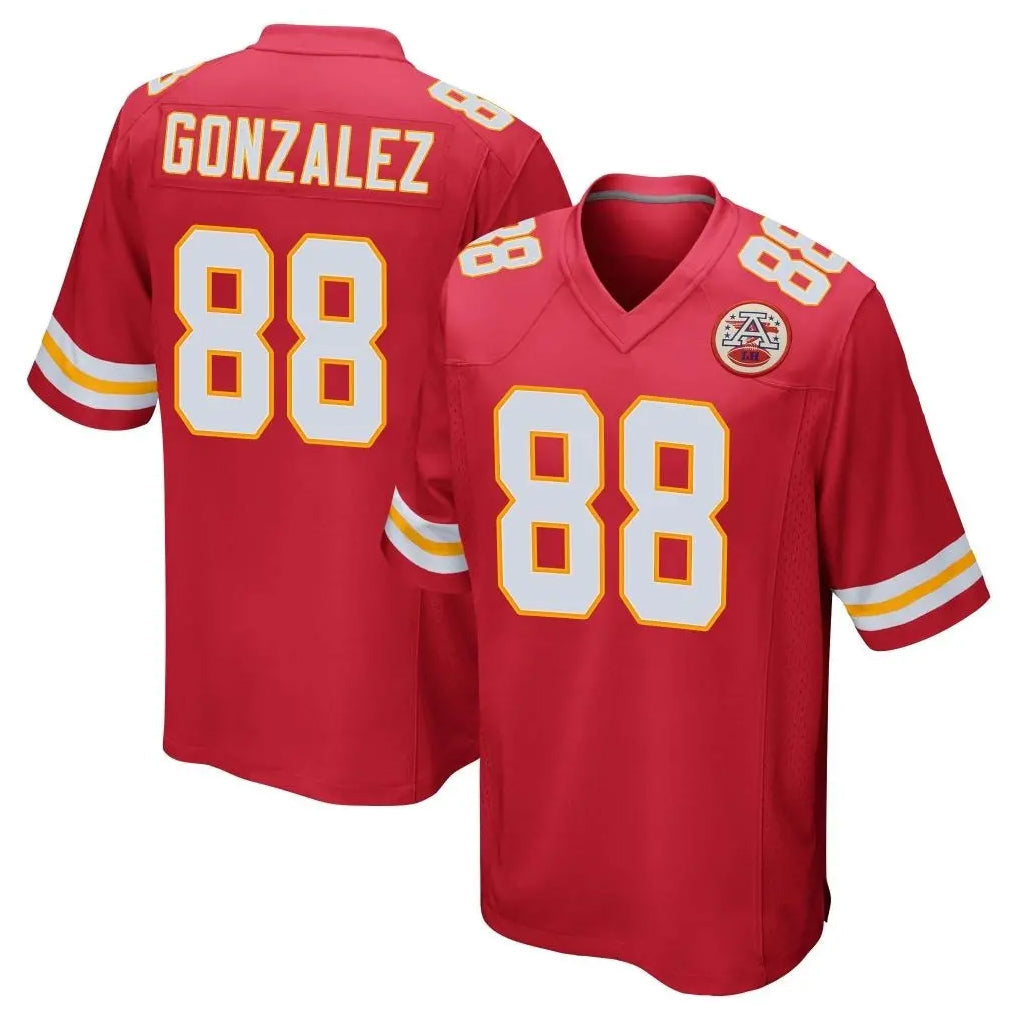 CAdoa KC.Chiefs #88 Tony Gonzalez Player Red Home Game Stitched Jerseys