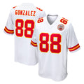 CAdoa KC.Chiefs #88 Tony Gonzalez Player White Home Game Stitched Jerseys