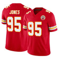 CAdoa KC.Chiefs #95 Chris Jones Player Red Limited Vapor F.U.S.E. Home Game Stitched Jerseys