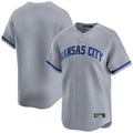CAdoa KC.Royals Gray Limited Home Blank Player Stitched Jerseys
