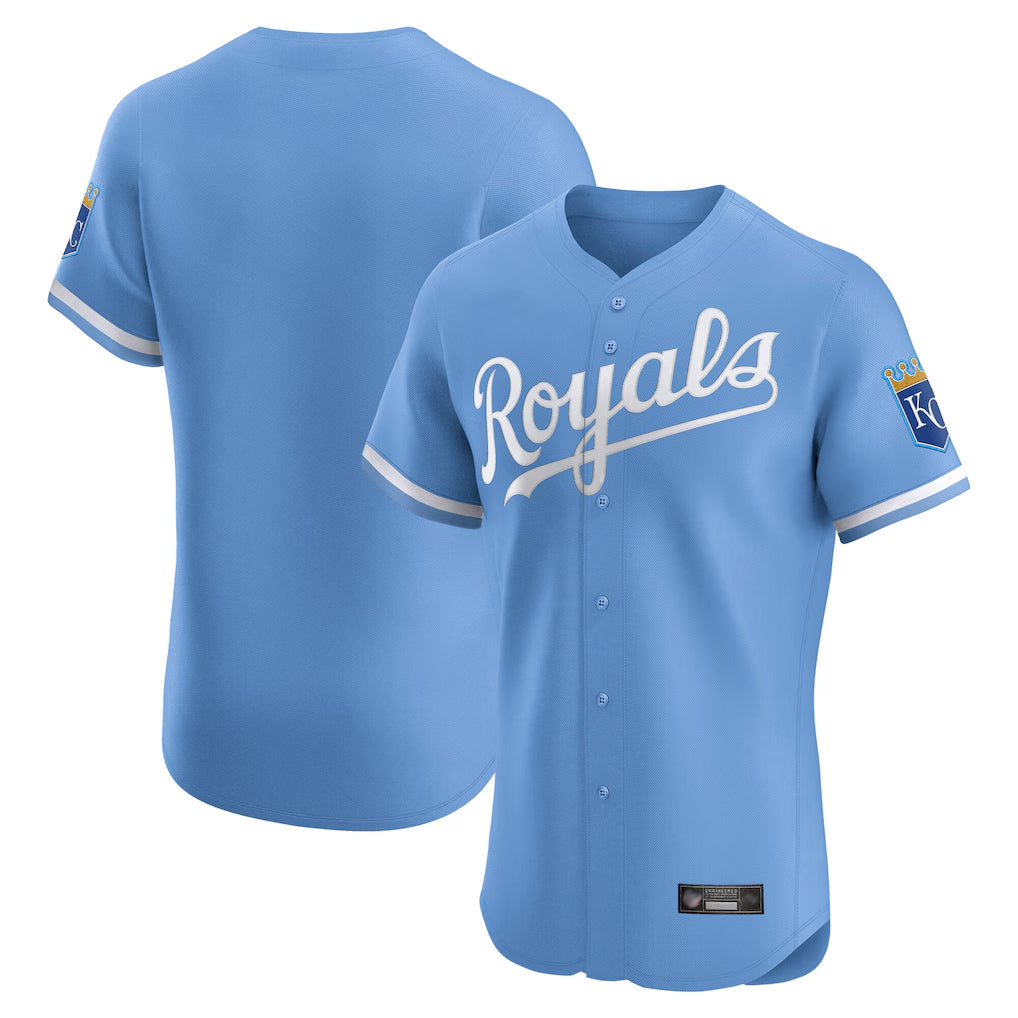 CAdoa KC.Royals Light Blue Alt Limited Elite Blank Player Stitched Jerseys