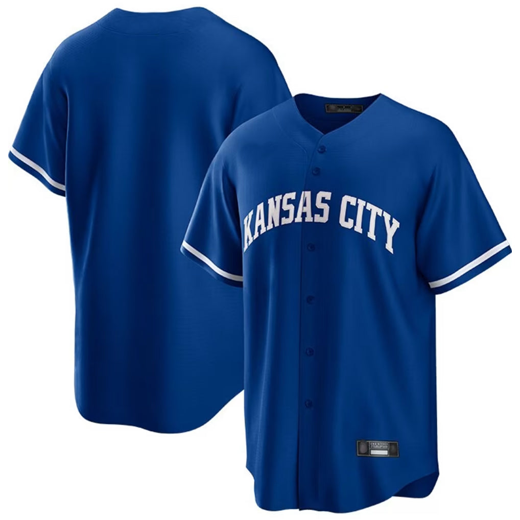 CAdoa KC.Royals Royal Game Home Blank Player Stitched Jerseys