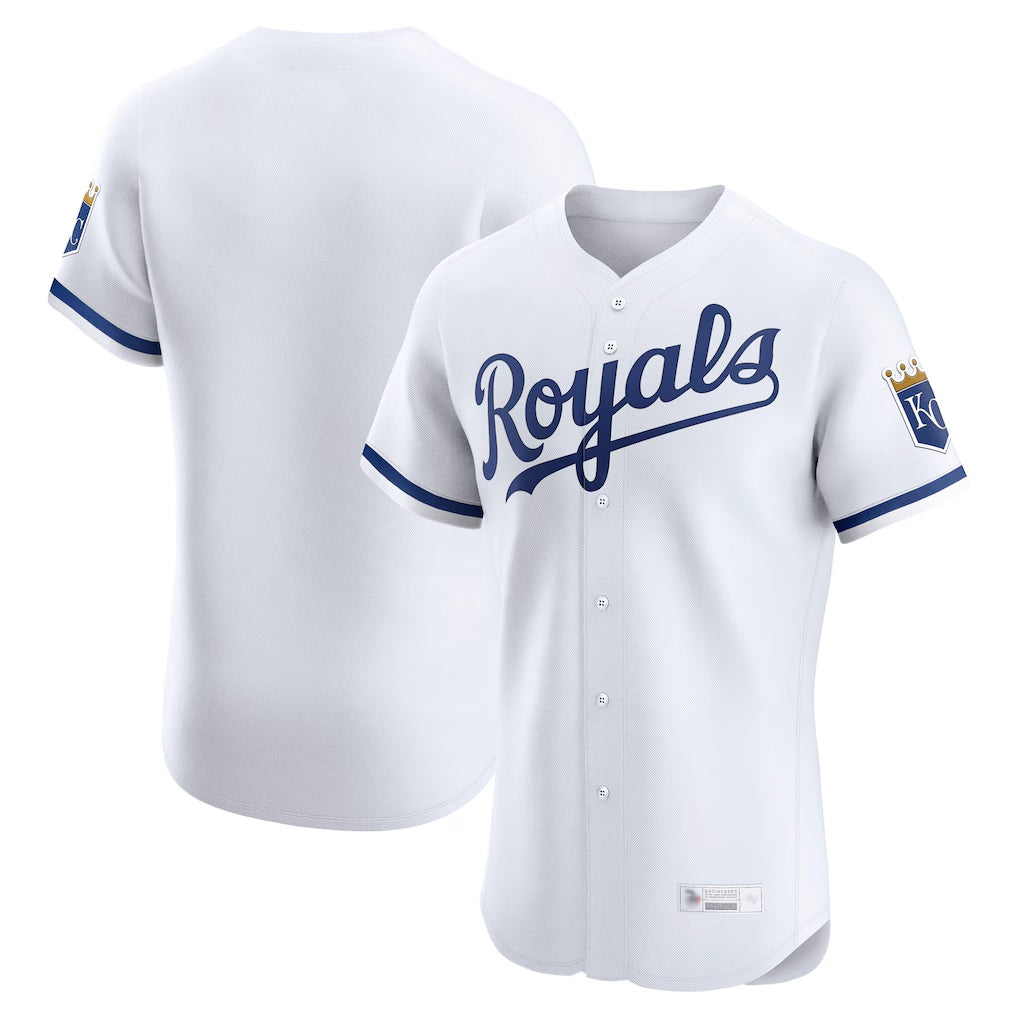CAdoa KC.Royals White Alt Limited Elite Home Blank Player Stitched Jerseys