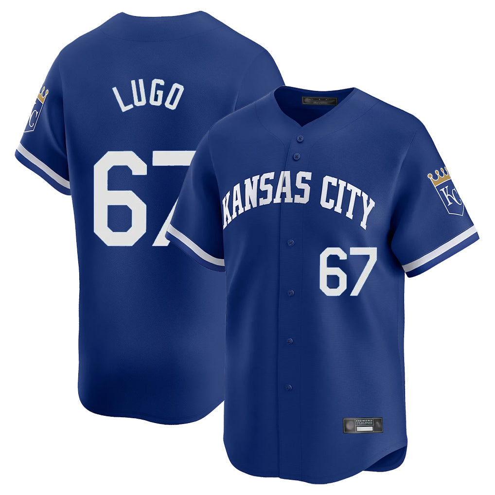 CAdoa KC.Royals #67 Seth Lugo Player Royal Limited Home Stitched Jerseys