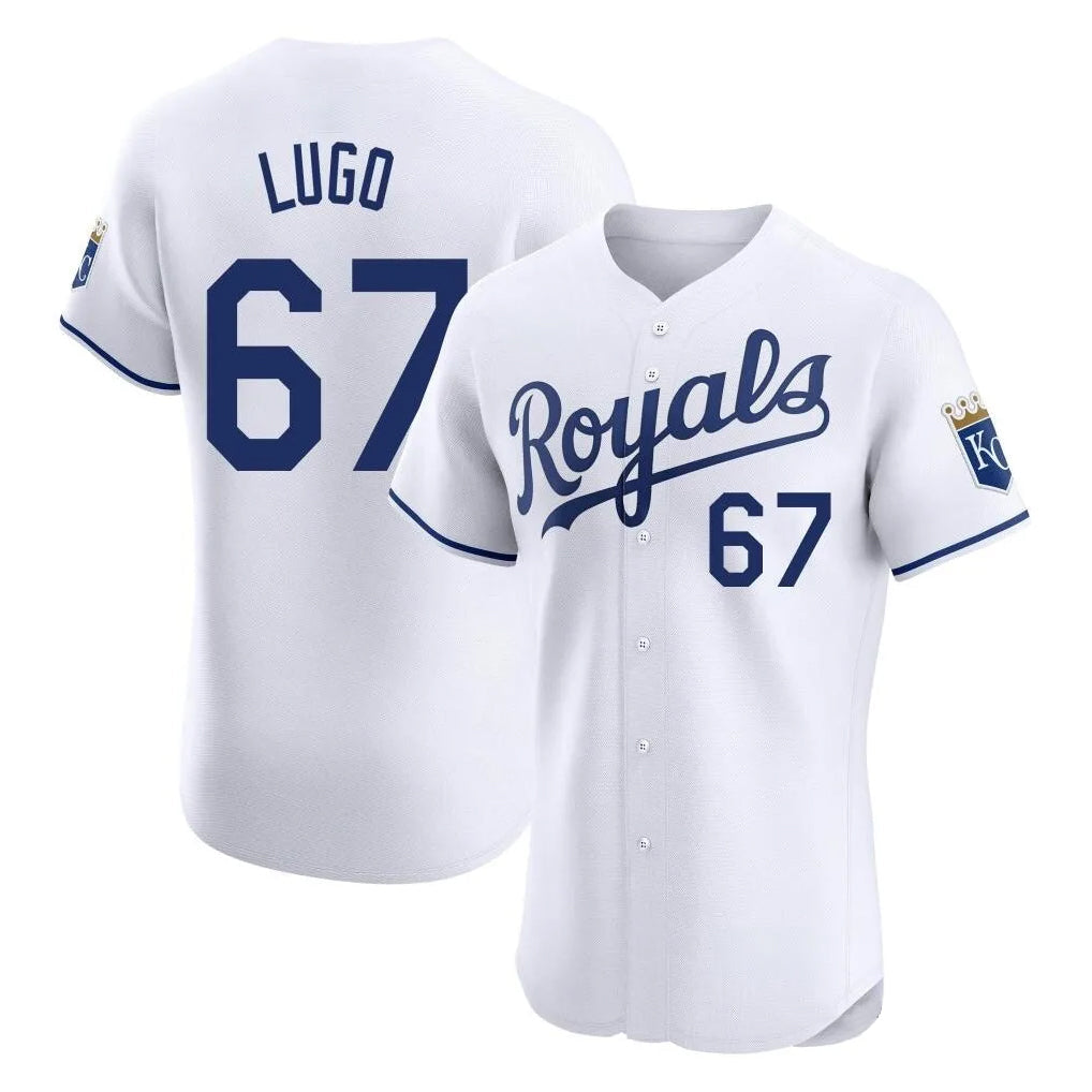 CAdoa KC.Royals #67 Seth Lugo Player White Alt Limited Elite Home Stitched Jerseys