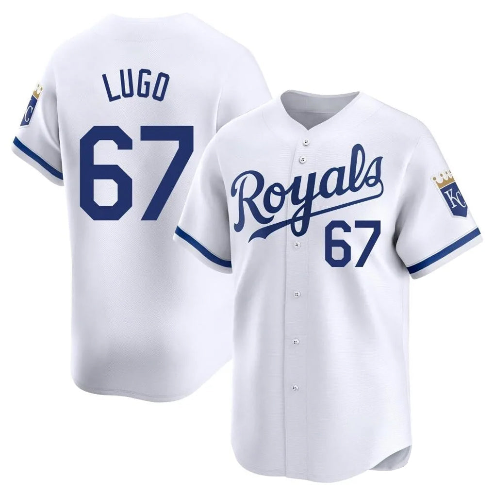 CAdoa KC.Royals #67 Seth Lugo Player White Alt Limited Home Stitched Jerseys